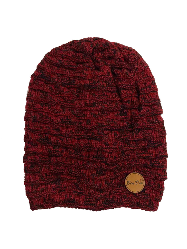 Women's Winter Knitted Hat Plus Velvet Warm Ear Protector Head Cap Winter Hats - Ben Din Clothing