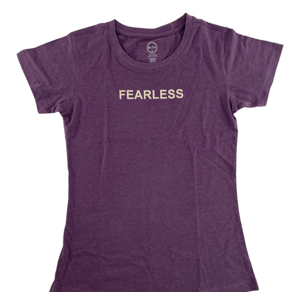 Ben Din Women's Fearless T-Shirt - Short-Sleeve Soft Fitted Comfortable T-Shirt for Womens variable Ben Din Clothing Small Violet 