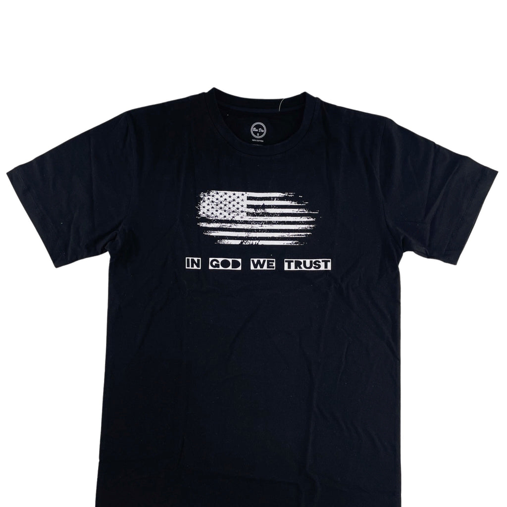 In God We Trust Men's T-Shirts - Summer Short-Sleeve variable Ben Din Clothing Small Black 